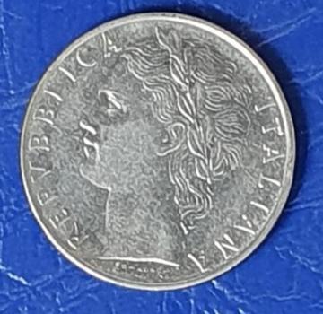 100 Lire, Italien, Kursmünze aus dem Jahr 1971