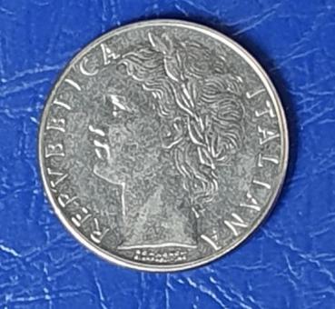 100 Lire, Italien, Kursmünze aus dem Jahr 1980
