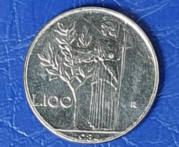 Preview: 100 Lire, Italien, Kursmuenze aus dem Jahr 1984