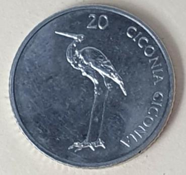 Preview: 20 Tolarjev, Slowenien, Kursmünze aus dem Jahr 2005