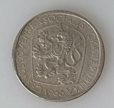 Preview: 3 Kronen, Tschechoslowakei, Kursmünze aus dem Jahr 1966