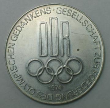 DDR, Neusilber-Medaille 1974, Werner Seelenbinder