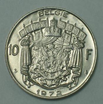 10 Franc 1972, Belgien