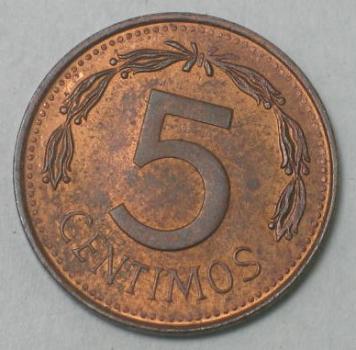 5 Centimos 1976, Venezuela