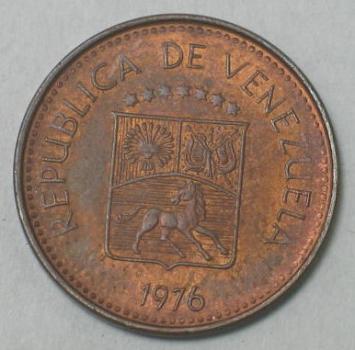 5 Centimos 1976, Venezuela