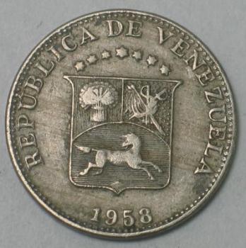 5 Centimos 1958, Venezuela