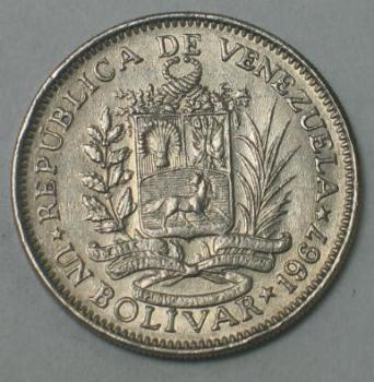 1 Bolivar 1967, Venezuela