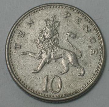 10 Pence 1995 Großbritannien - Elisabeth II-