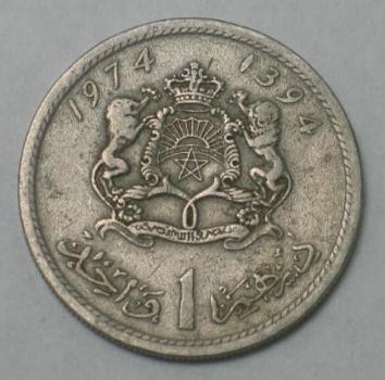 Preview: 1 Dirham 1974, Marokko