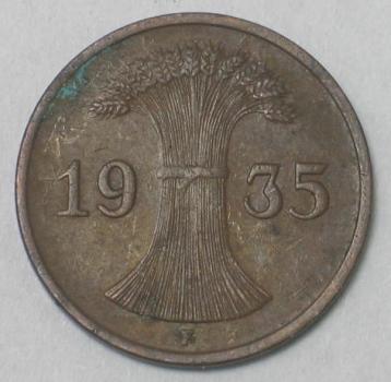 Preview: 1 Reichspfennig 1935 F, Deutschland