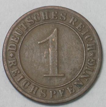 1 Reichspfennig 1930 G, Deutschland