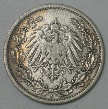 Preview: 1/2 Mark 1906 A, Deutschland - Silber