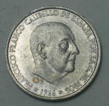 Preview: 50 Centimos -Francisco Franco- 1966, Spanien -73 im Stern-