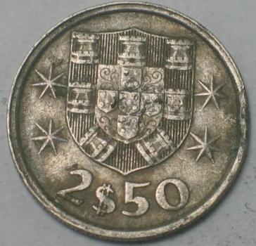 2,5 Escudos 1979, Portugal