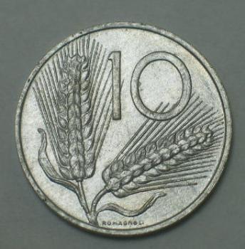 10 Lire 1977, Italien