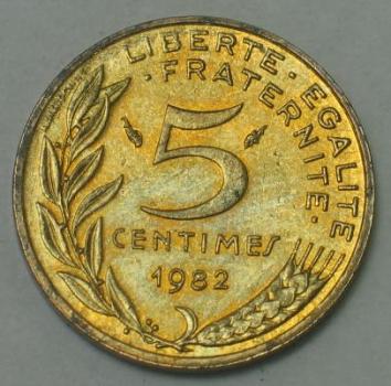 5 Centimes 1978, Frankreich
