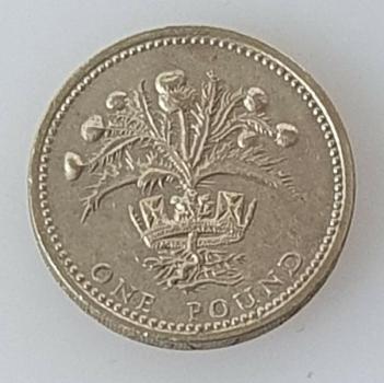 Preview: 1 Pfund (One Pound) 1984 "Lauch" -Elisabeth II-, Großbritannien