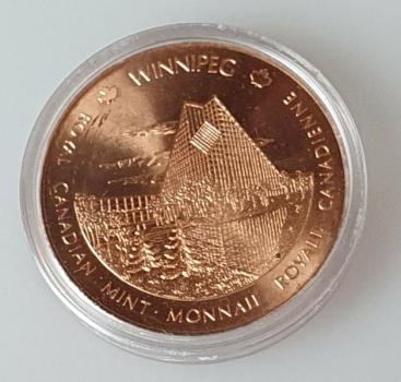 Medaille Royal Canadian Mint Ottawa aus Kupfer