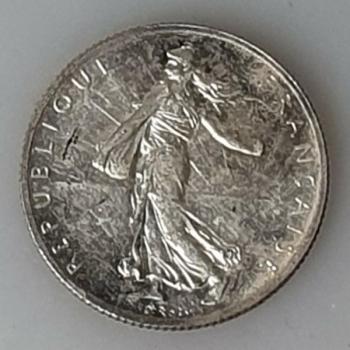 2 Francs 1914 Marianne, Frankreich, 835er Silbermünze