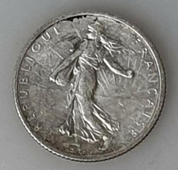 1 Franc 1916 Marianne, Frankreich, 835er Silbermünze