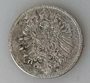 1 Mark 1875 Kaiserreich, Deutschland, 900er Silber