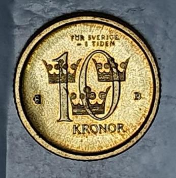 10 Kronen 2001, König Carl Gustaf XVI, Schweden
