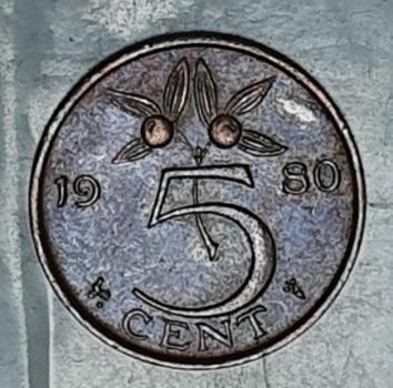 5 Cent 1980 Königin Juliana, Niederlande