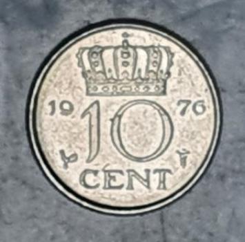 10 Cent 1976 Königin Juliana, Niederlande