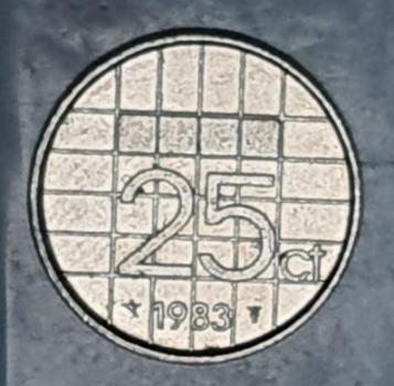 25 Cent 1983 Königin Beatrix, Niederlande