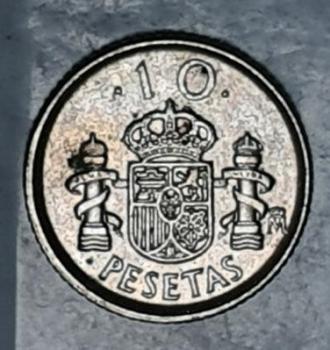 10 Peseten 1992, König Juan Carlos I, Spanien