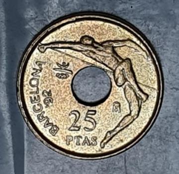 25 Pesetas 1991 XXV. Olympische Sommerspiele, Barcelona 1992, Spanien