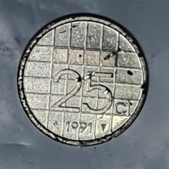 25 Cent 1991 Königin Beatrix, Niederlande
