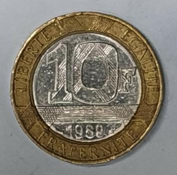 10 Francs 1989, Genie, Frankreich