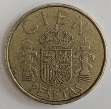 100 Pesetas 1982, König Juan Carlos I, Spanien