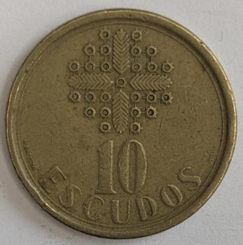 10 Escudos 1987, Portugal