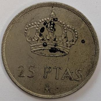 25 Pesetas 1983, König Juan Carlos I, Spanien