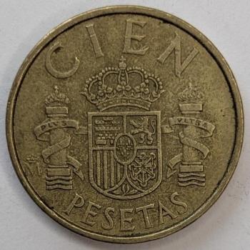 100 Pesetas 1982, König Juan Carlos I, Spanien