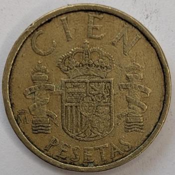 100 Pesetas 1984, König Juan Carlos I, Spanien