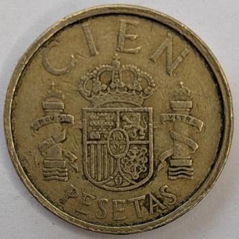 100 Pesetas 1984, König Juan Carlos I, Spanien