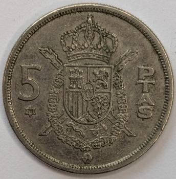 5 Pesetas 1973, König Juan Carlos I, Spanien