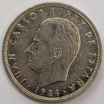 Preview: 5 Pesetas 1984, König Juan Carlos I, Spanien