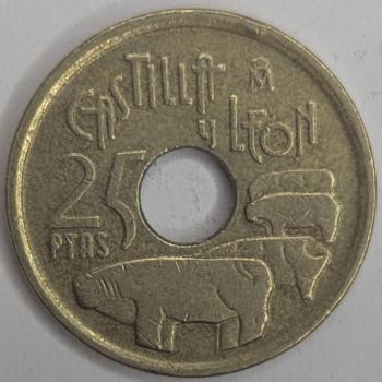 25 Peseten 1995, Kastilien und Leon, Spanien