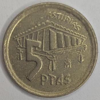 5 Pesetas 1995,Asturien, Spanien