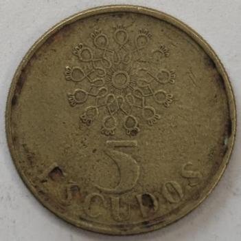 5 Escudos 1987, Portugal