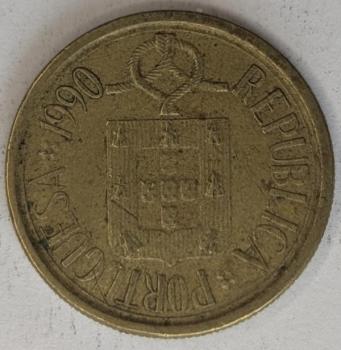 5 Escudos 1990, Portugal