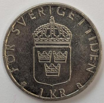 1 Krone 2000,König Carl Gustaf XVI, Schweden