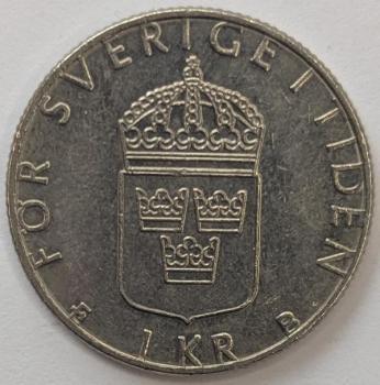 1 Krone 1998, König Carl Gustaf XVI, Schweden