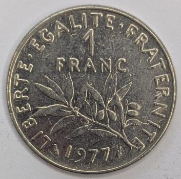 1 Francs 1977, Frankreich