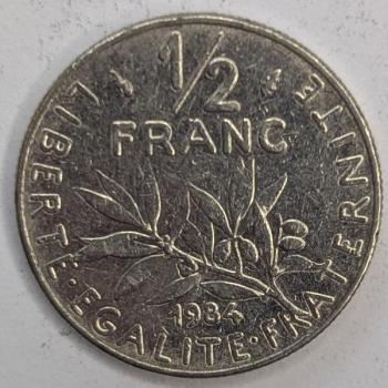 1/2 Franc 1984, Frankreich