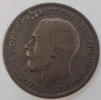 Preview: 1/2 Penny 1916, König Georg V. , Großbritannien